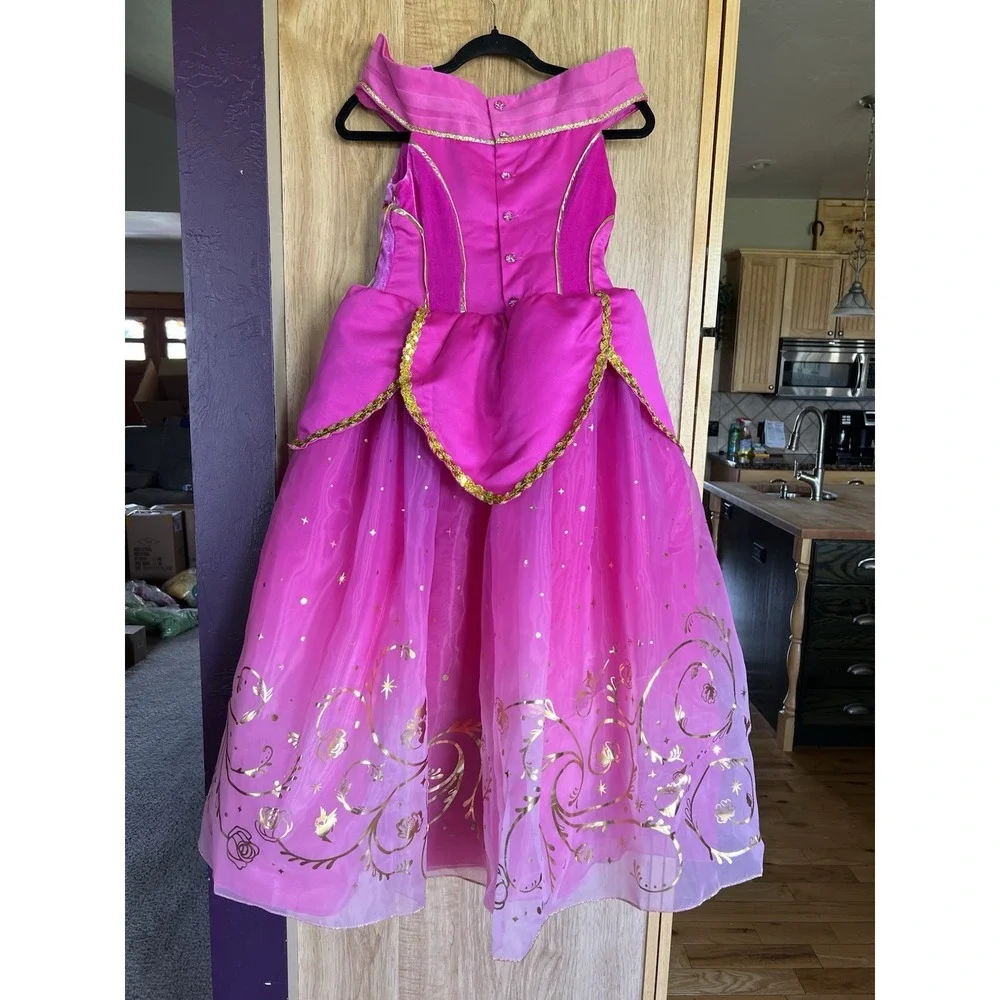 Disney Parks Aurora Sleeping Beauty Princess Deluxe Designer Costume 9/10 NWT